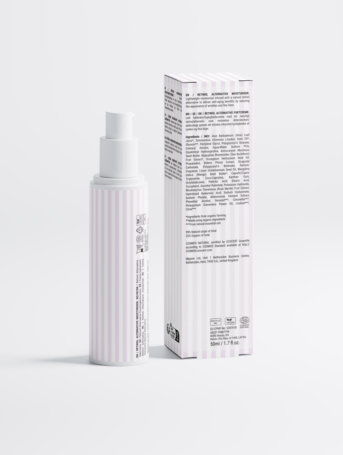 Crème hydratante alternative au rétinol