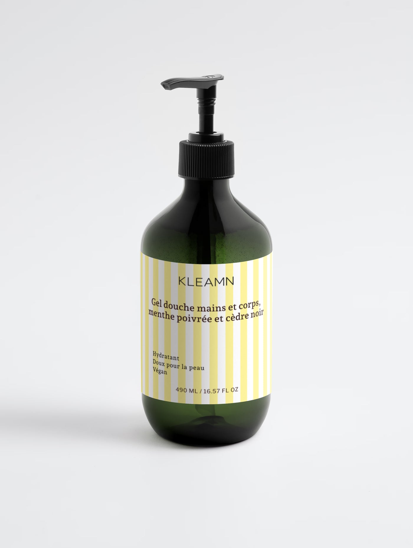 Gel douche mains & corps, menthe poivrée & cèdre noir