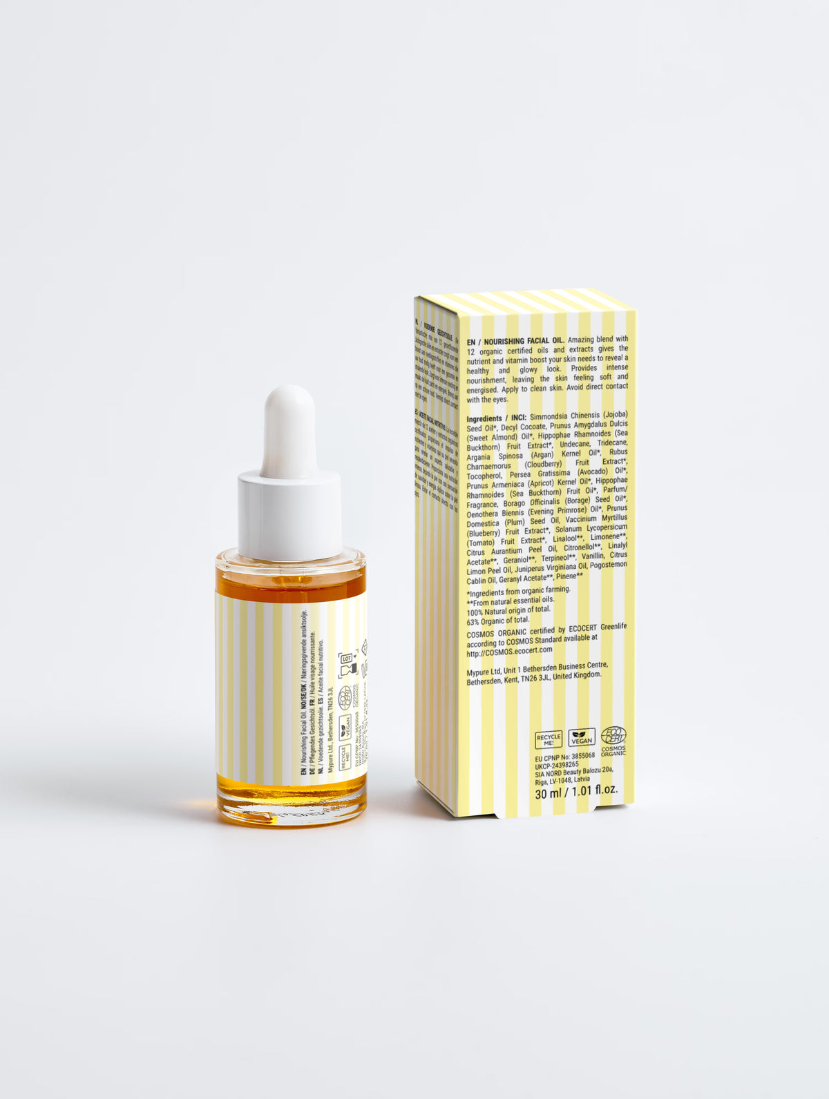 Huile nourrissante pour le visage