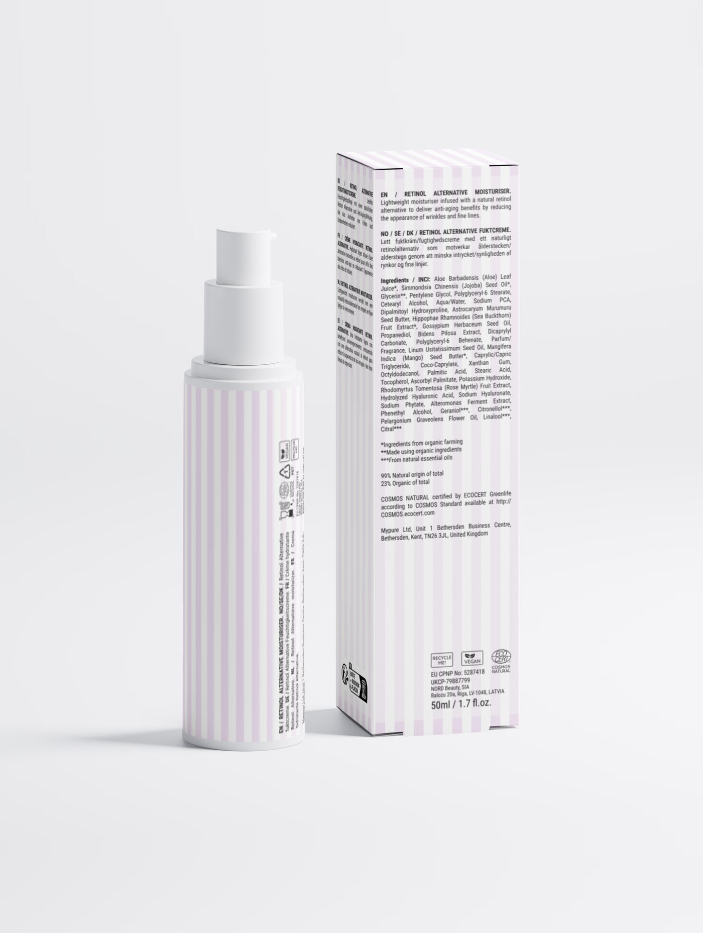 Crème hydratante alternative au rétinol
