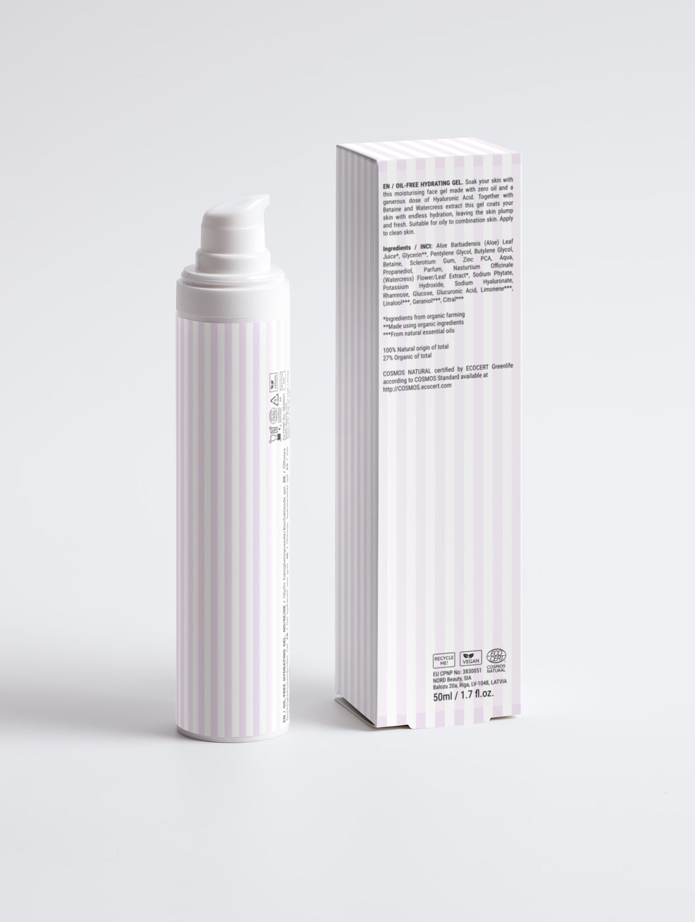 Gel hydratant sans huile